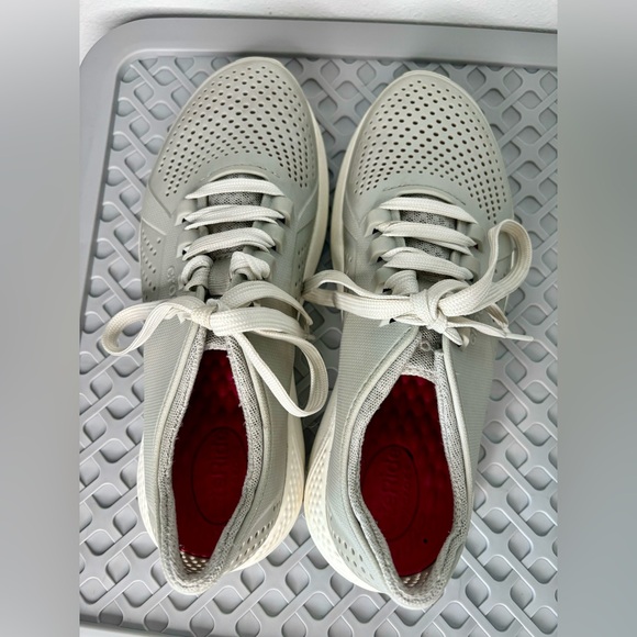 CROC WOMENS LITERIDE PACER LACE UP RUBBER SNEAKERS SZ 9 - Picture 6 of 8